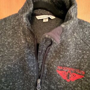 Port Authority Unisex Charcoal Zip-Up Sweater